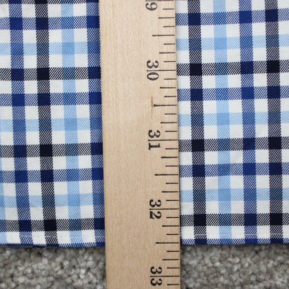 Duluth Wrinklefighter Shirt Adult 3XL XXXL Blue/White Checkered L/S Button Up - Picture 11 of 12